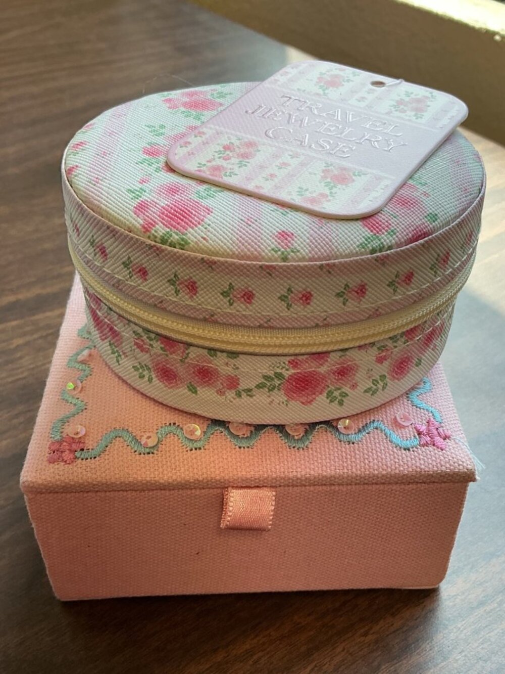 🌸 Cherry & Floral Travel Jewelry Case Set 🌸
